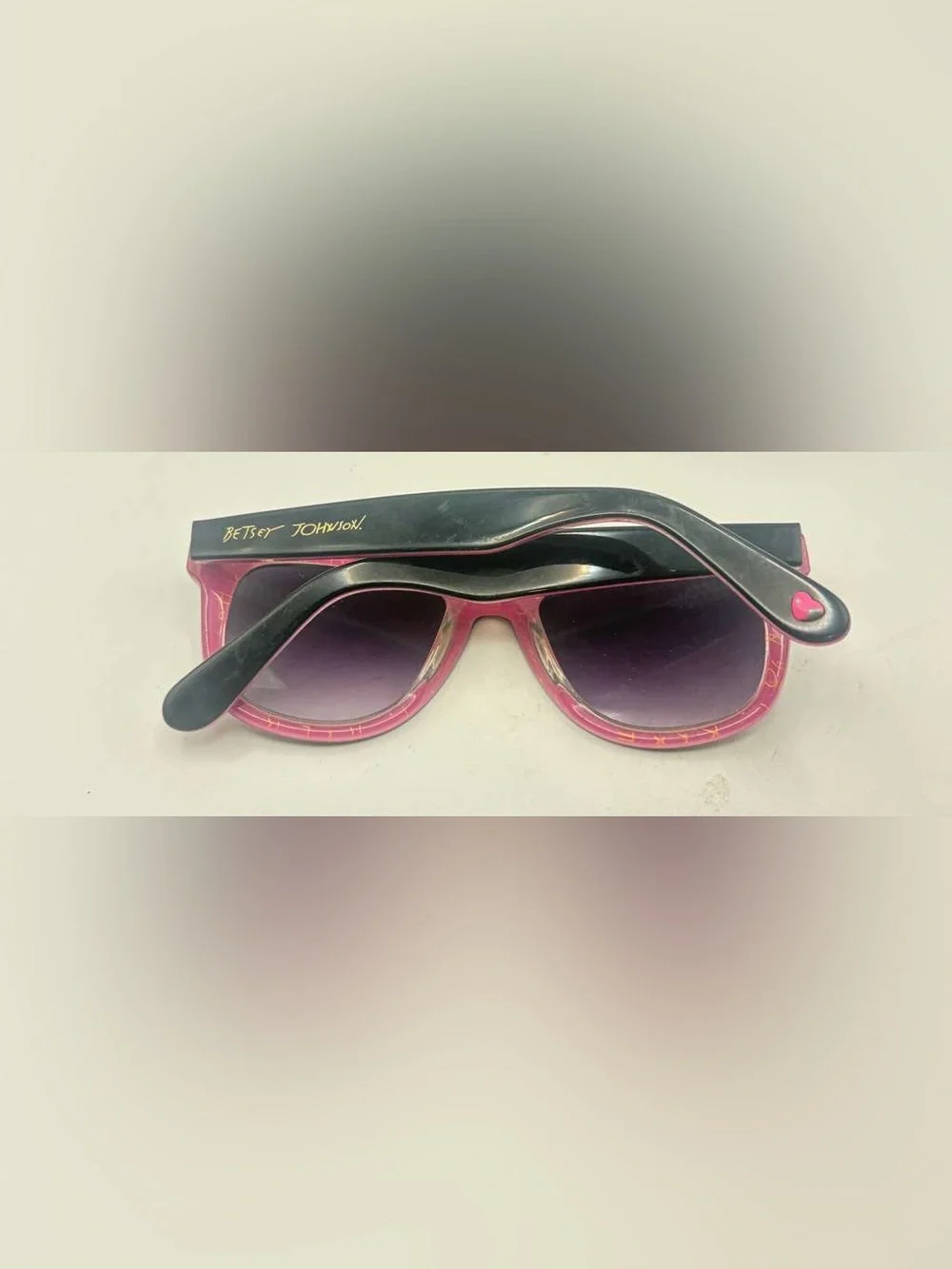 Betsy Johnson BJ15122 Black Oval Sunglasses Frames Only